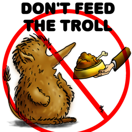 "Ne nourrissez pas le troll"